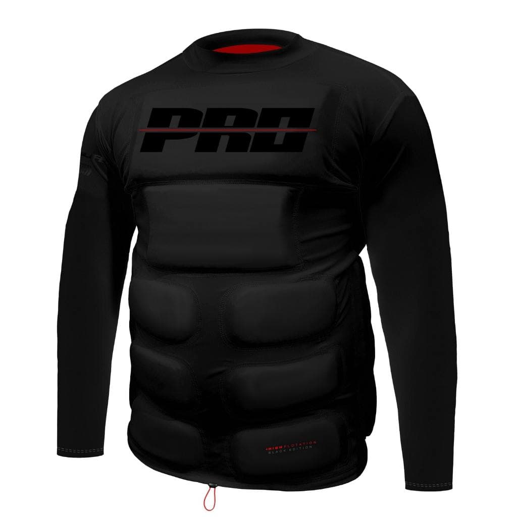 Camisa Flutuadora Prolife Floater Black Edition Mangas Longas Proteção Solar UV 50+ Kite Wake Surf