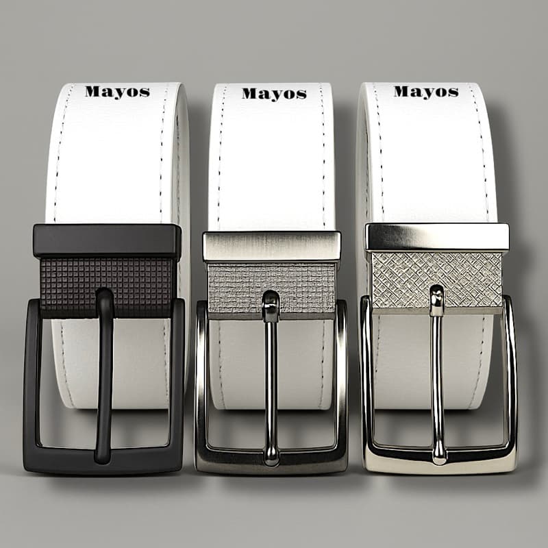 Cinto Masculino Branco - 125 CM / 160CM.