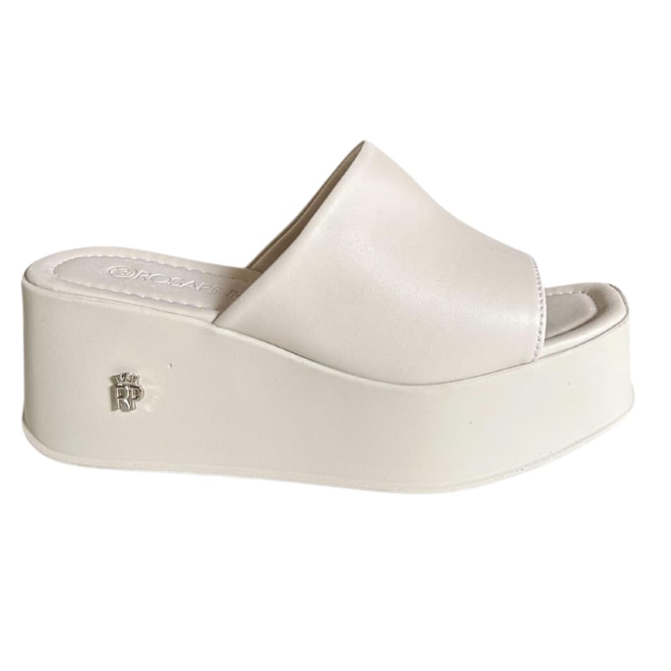 Tamanco Anabela Sandália Flat Feminino Salto Alto Confortável