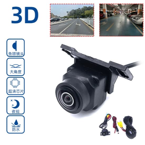 Câmera de Ré Automotiva HD 170° Olho de Peixe com Visão Noturna – AHD/CVBS Dual