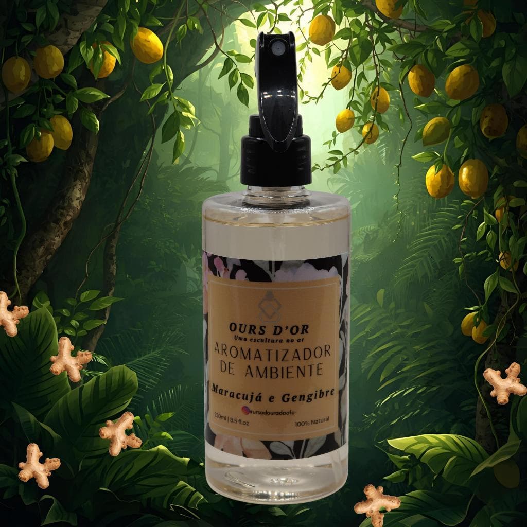 Cheirinho para Casa 250 mL (Aromatizador ambiente/Home Spray)- Maracujá Tropical e Gengibre