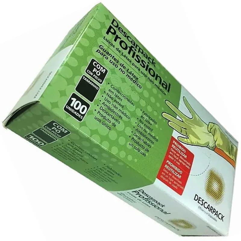 Luva Látex Procedimento Cirúrgico M Com Pó - Kit 10cx C/100