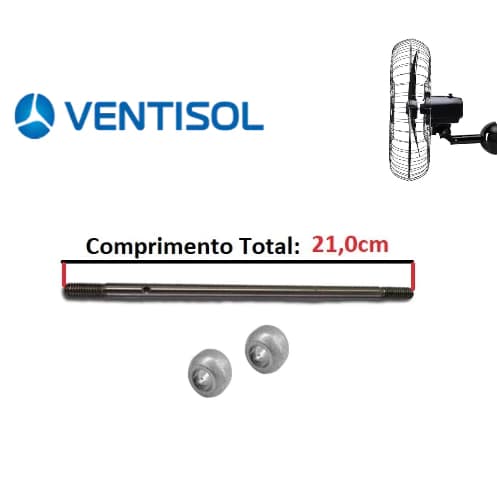 Eixo e Bucha Ventilador de Parede e Coluna Ventisol 50 e 60cm