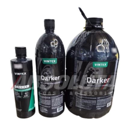 Pretinho Pneu DARKER Vonix Preteador Escapamento Plásticos Borrachas Carro Moto Caminhão Van