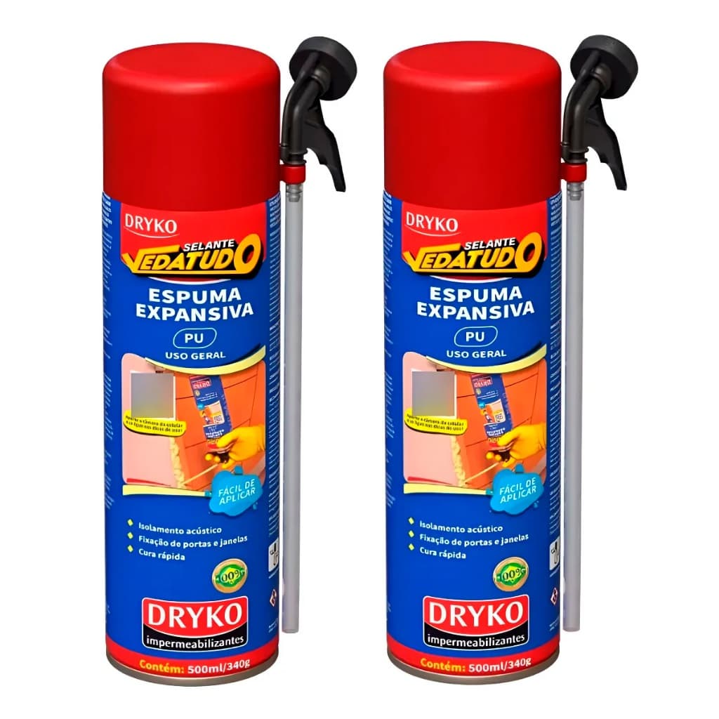 Espuma Expansiva 500ml Selante Isolamento Dryko Vedatudo
