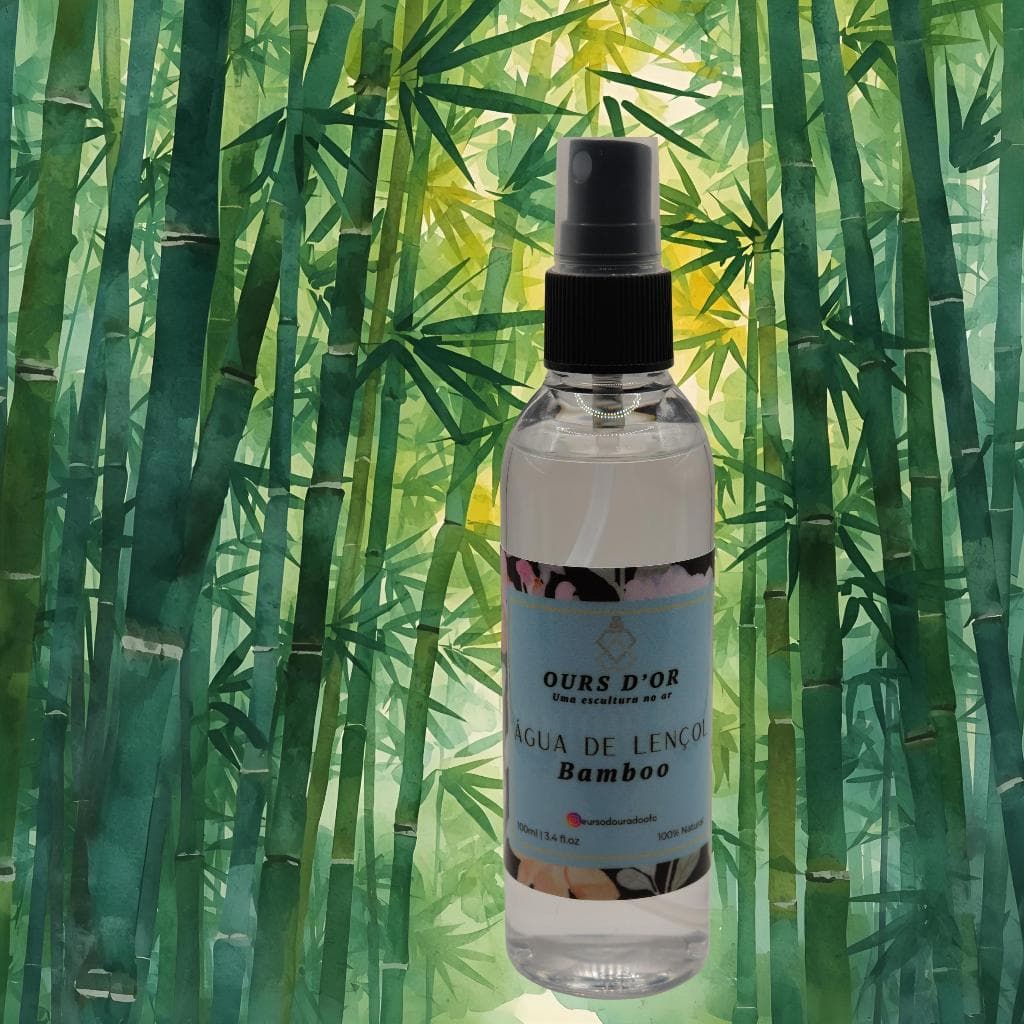 Água para Tecido antiodor e antibactericida cheiro de bamboo para tecidos/cama/sofas 100mL