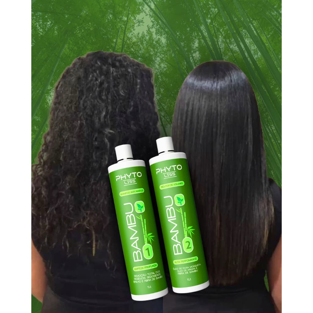 Kit Selagem Natural Fibra de Bambu 1L