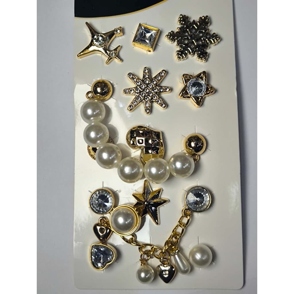 Broches Para Babuche Acessórios De Sapato Tamancos Conjunto De Decoração 2 a 14 Peças