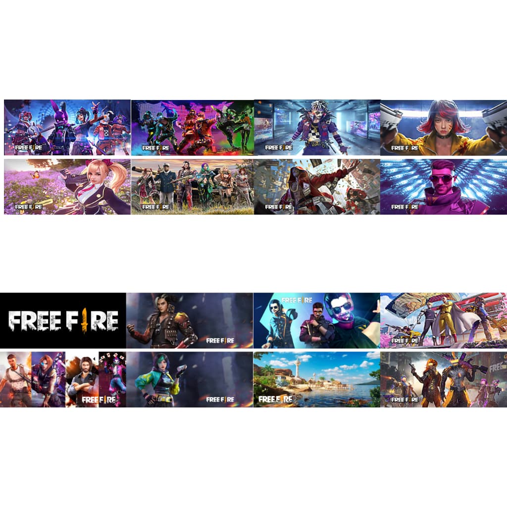 32 Estampas Prontas Free Fire Pack 3 Jogo Mobile Celular