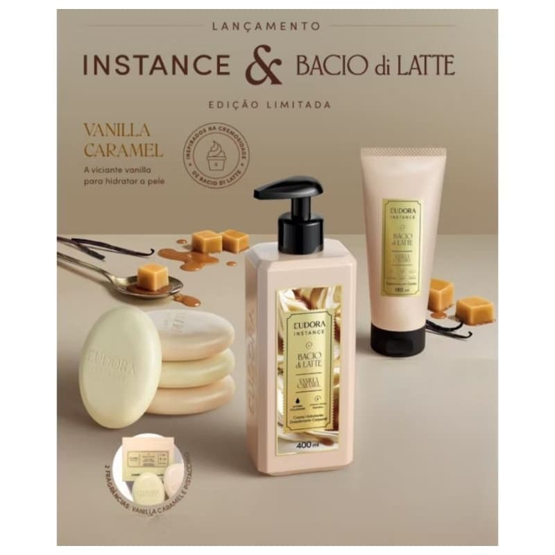 Lançamento Instance & Bacio di Latte Vanilla e Caramel Eudora