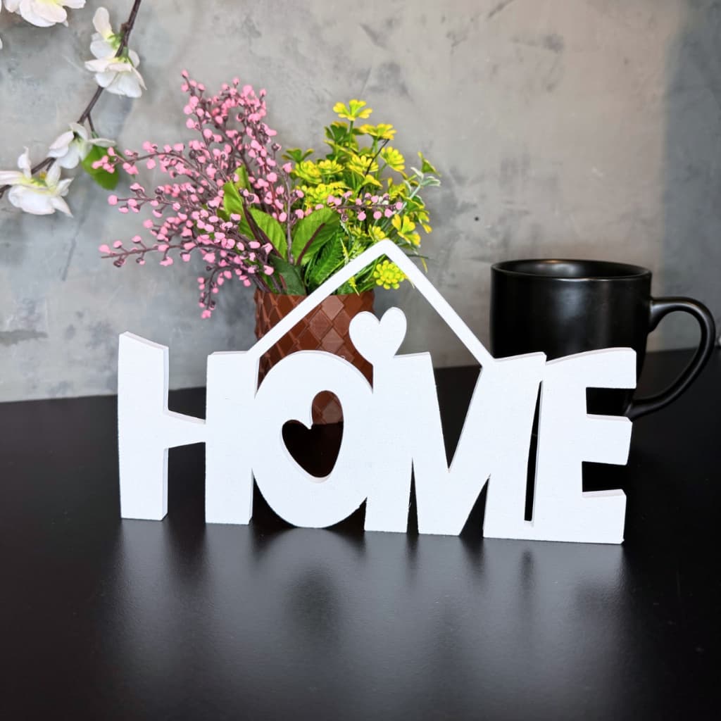 Letreiro Home - Para Estante Sala Escritório Palavra Decorativa e Enfeite