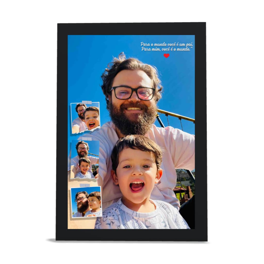 Quuadro Decorativo de Parede Personalizado com Foto 30x42 - A3