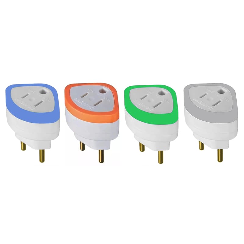 Adaptador De Tomada 2P Chato P/ Redondo (Unidade)