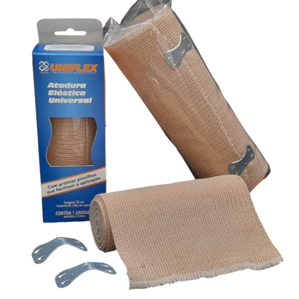 Kits de Bandagem Elástica Atadura Média Compressão Faixa Varizes Ortopédica Enfermagem Unicenter