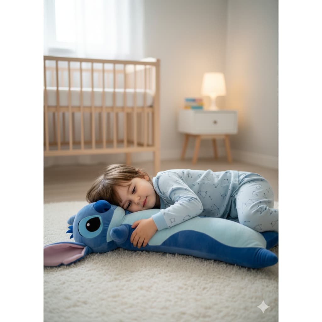 Almofada Stitch Grande Xuxão De Corpo 66cm Antialérgico Presente Criança