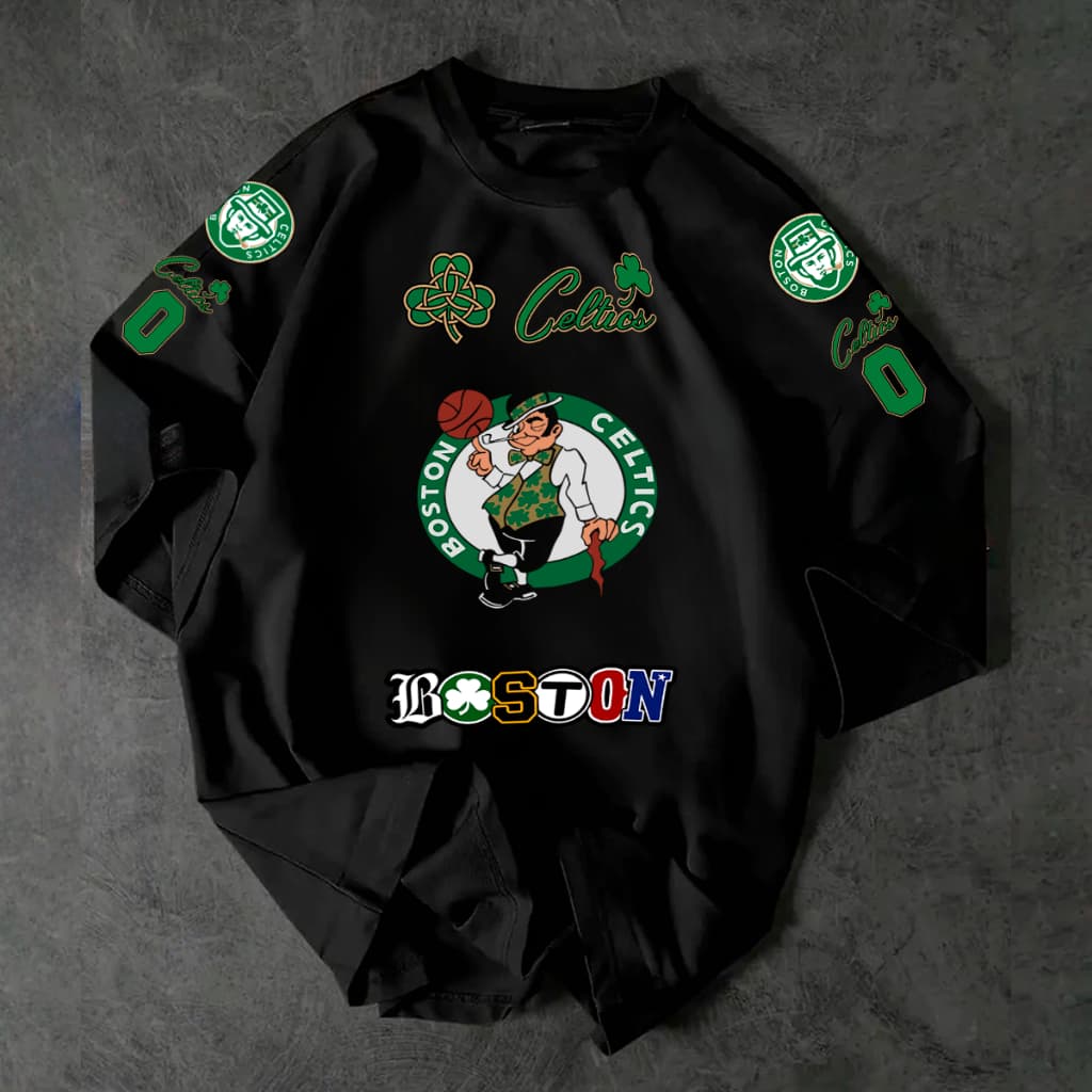 Camiseta Estilosa Basica OU Oversized Basquete Ball Americano Esportivo Boston City Confortavel