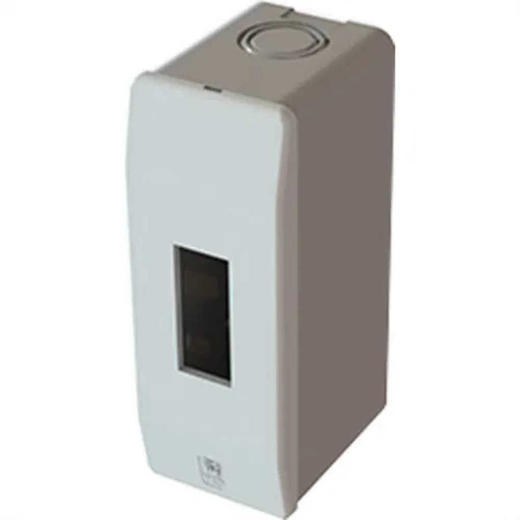 Quadro De distribuição para 1 Disjuntor Branco Sobrepor Centro Para 1 Disjuntor-TAF
