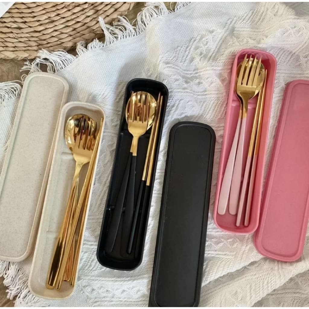 Kit talheres de adulto com estojo