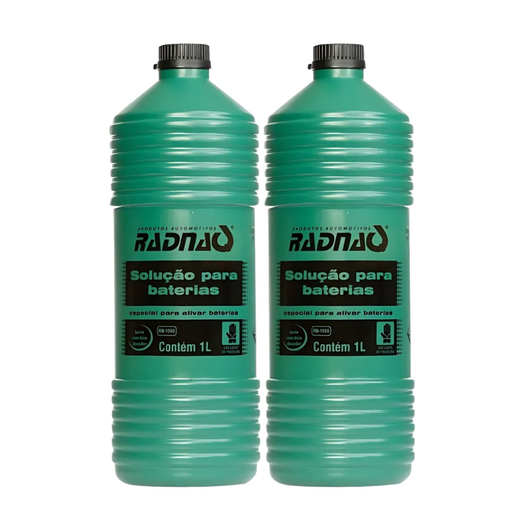 2 Solução De Bateria Uso Geral 1 Litro Radnaq Incolor