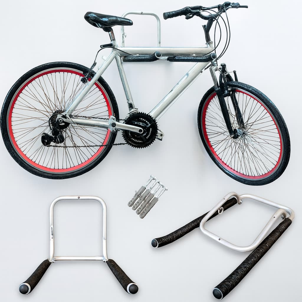 Suporte De Bicicleta Dobrável Para 2 Bike Em Alumínio