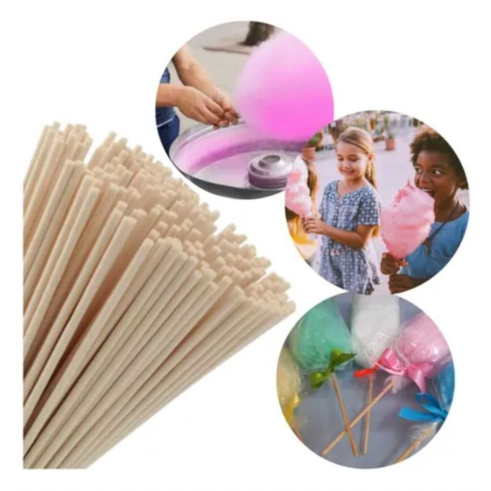 alito Vareta Para Algodao Doce De Bambu 40cm 1000 Unidades