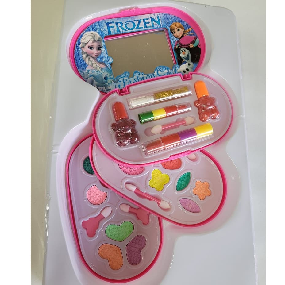 Estojo Maquiagem Infantil 26 Itens Oval Frozen Disney