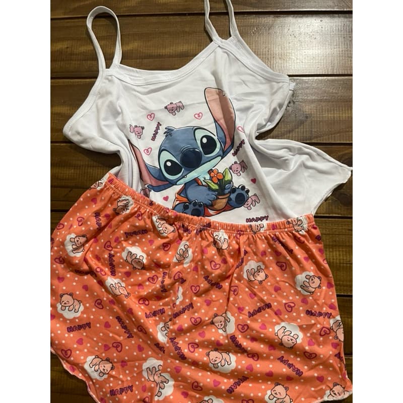Pijama Baby Doll kit 3 peças revenda ou uso Short Doll  feminino promoção