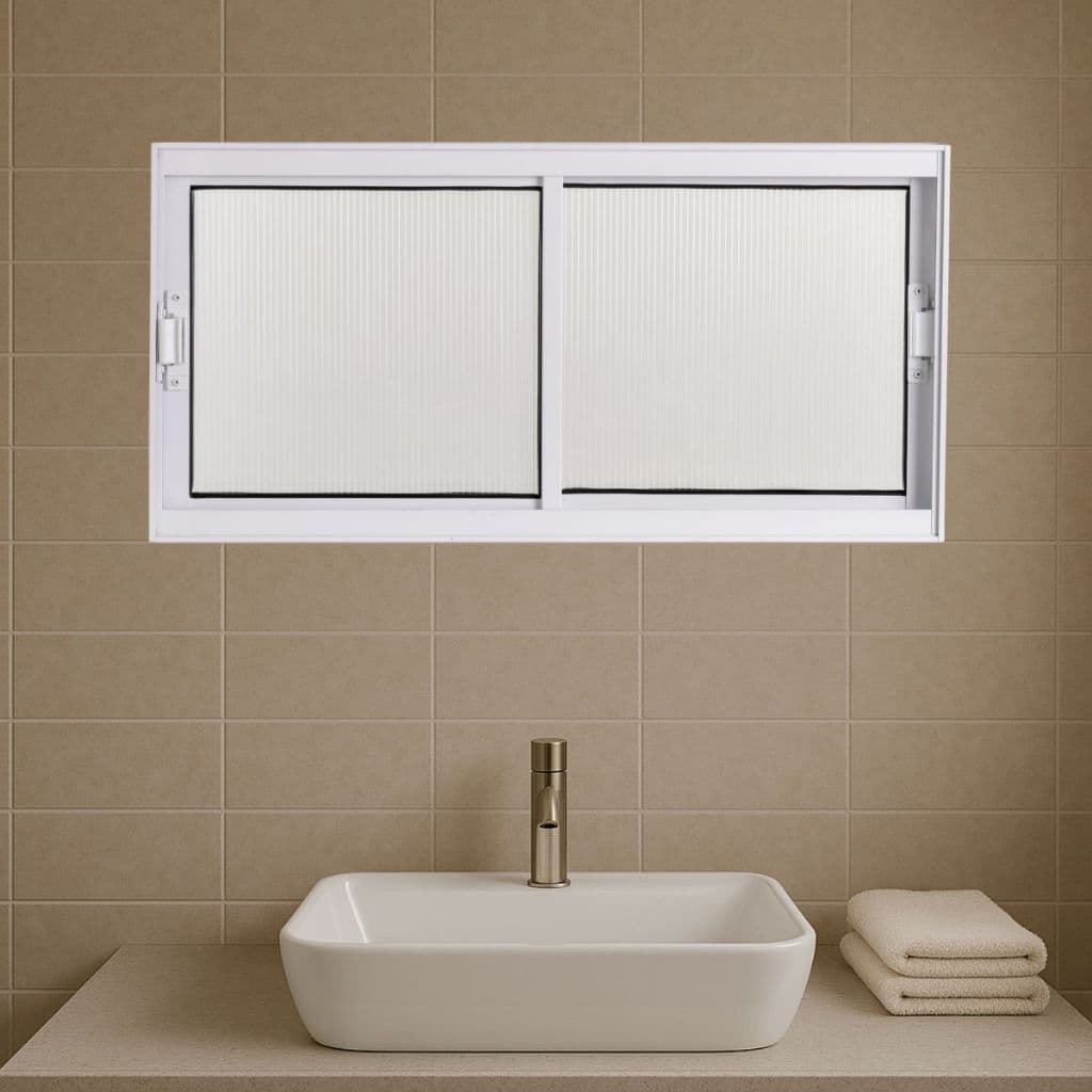 Vitro de Banheiro 40x80 Janela de Alumínio 2 Folhas Móveis Ideal para Ambientes Pequenos Lavanderia Cozinha Envio Rapido