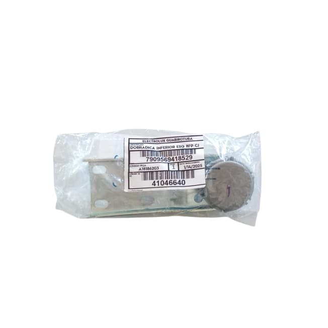 DOBRADICA INFERIOR ESQ BFP CJ GELADEIRA ELECTROLUX ORIGINAL