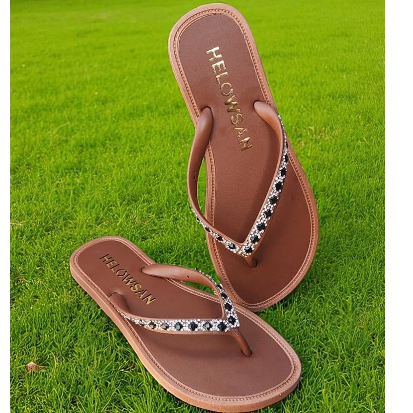chinelo rasteirinha pedraria feminina