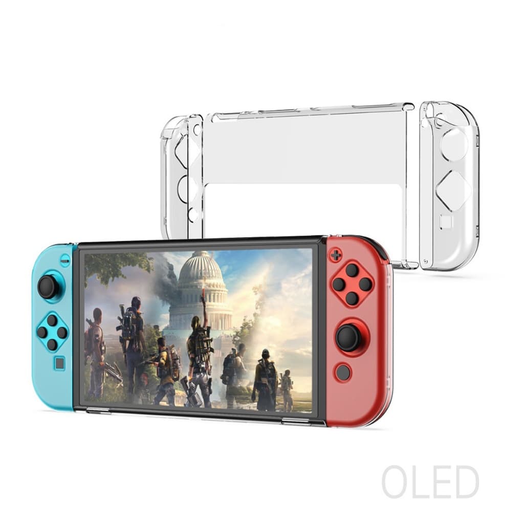Capa Transparente Acrílico Cristal Proteção Total Ergonômico para Nintendo Switch Oled