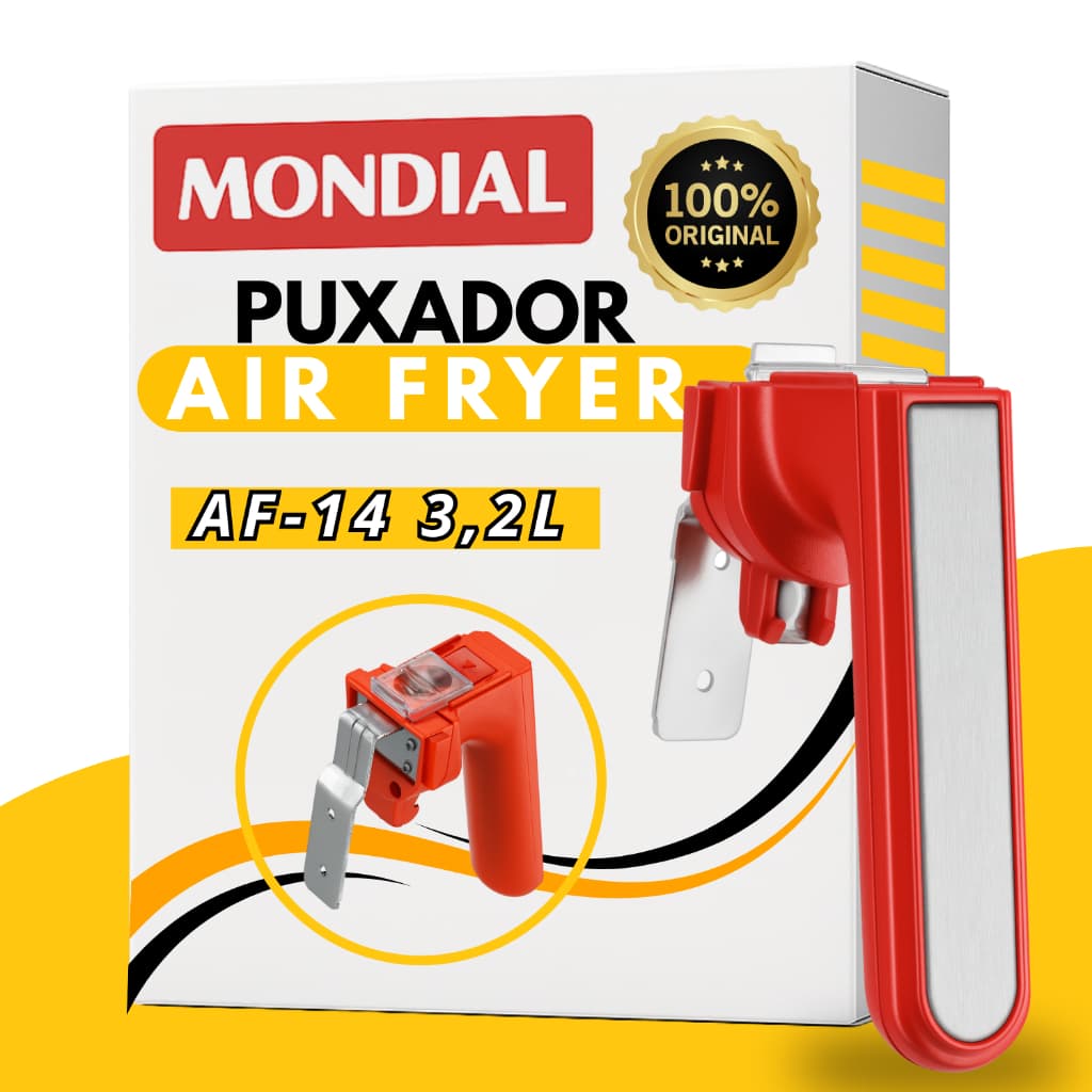 Puxador Air Fryer Mondial Af-14 -3,2Litros Vermelho Adaptação