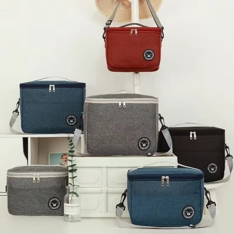 Bolsa Térmica Grande Feiminina Masculina Para Marmitas E Passeio 8 Lirtos
