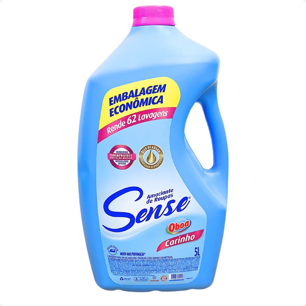 Amaciante de Roupas Sense Qboa Carinho 5L