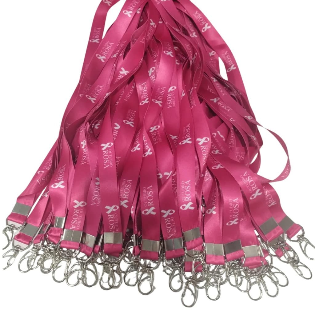 Cordão da campanha Outubro Rosa