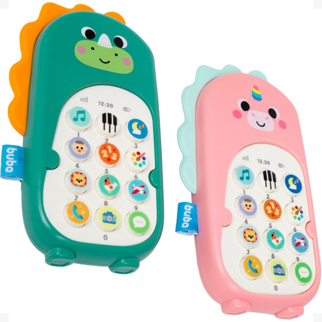 Phone Bilíngue Celular Buba Zoo Brinquedo Telefone Musical