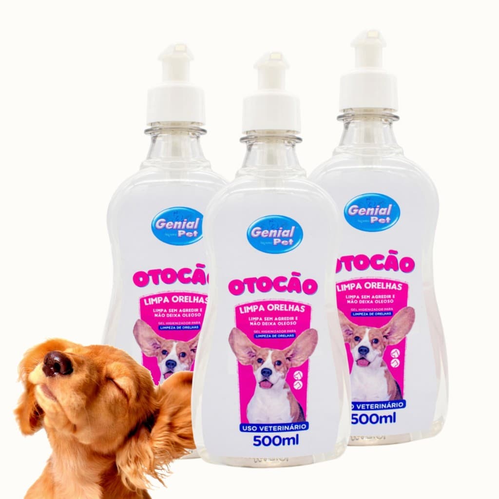 Limpador de Orelhas para Cachorro e Gatos Genial Pet- 500ml