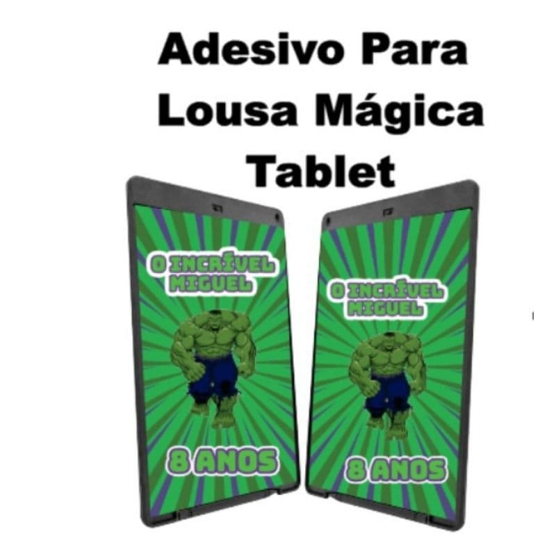 Kit com 20 unidades  Adesivo Para Tablet Lousa  Mágica 8.5 polegadas