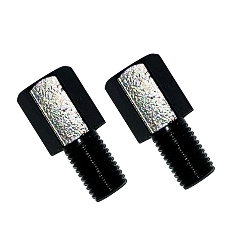 Adaptador Retrovisor Moto Rosca Externa M10 Direita Para M10 Rosca Interna Esquerda GVS Preto