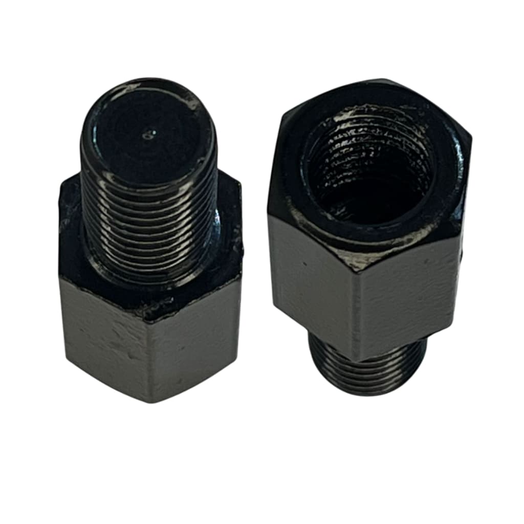 Adaptador Retrovisor M10 Rosca Direita e Esquerda Variações GVS Preto Adaptar Retro Yamaha em Honda