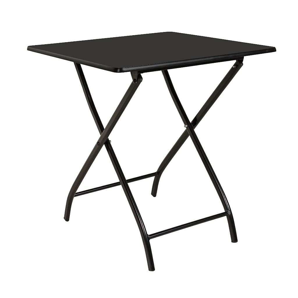 Mesa Dobrável Bar Em Aço 70x70 Pés em Aço Tampo MDF Reforçada Quadrada Cozinha Moderna