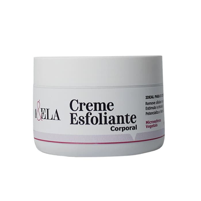 Esfoliante Corporal 300g Ela&Ela - Esfoliação Delicada, pele lisa, Saudavel e Iluminada