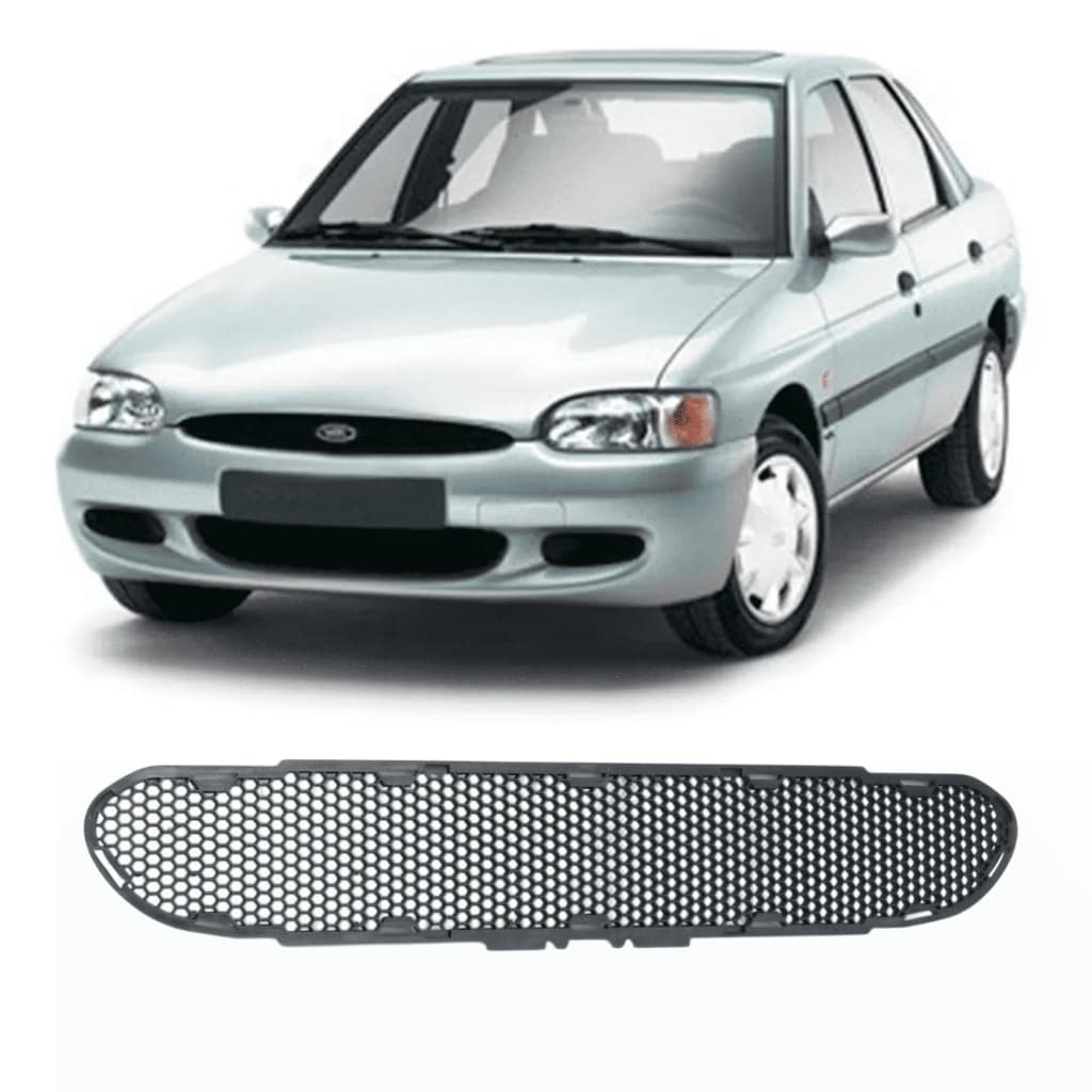 GRADE DIANTEIRA INFERIOR PARACHOQUE ESCORT ZETEC 1997 A 2002 CENTRAL (PRETA)