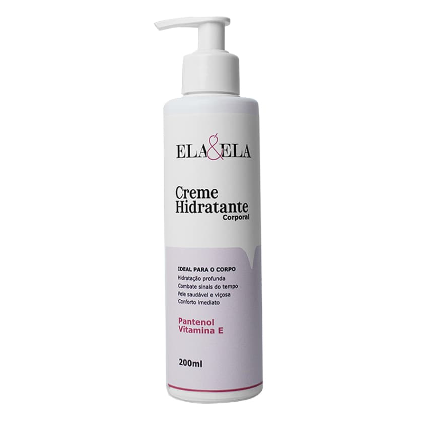Creme Hidratante Corporal Ela&Ela 200ml - Suavidade e Conforto