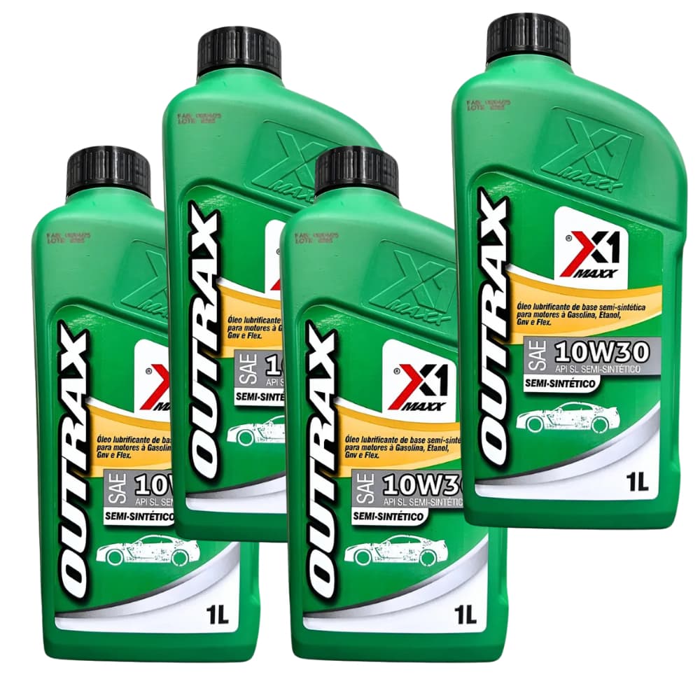 4 OLEOS MOTOR 10W30 SEMISSINTETICO LUBRIFICANTE PARA CARROS KIT REVISAO HONDA TOYOTA