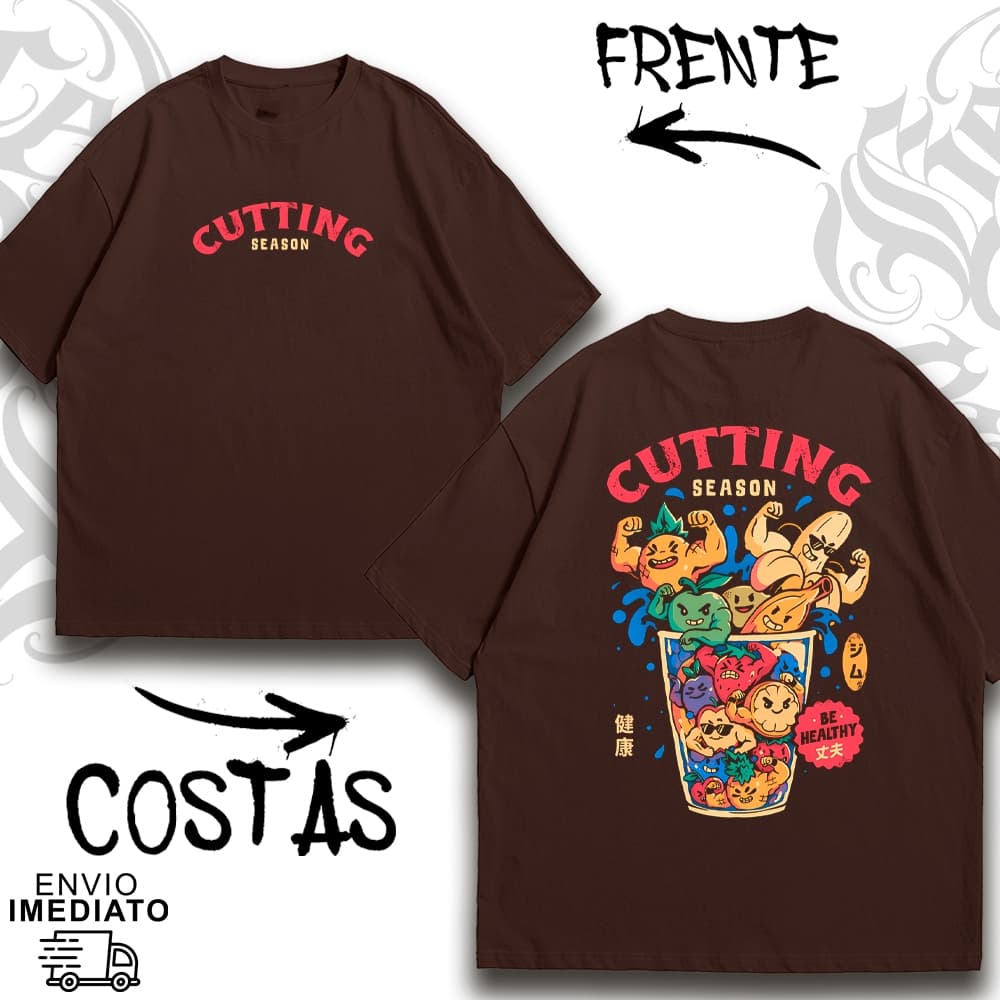 Camiseta Oversized Premium FRUTAS COTTING Alta Qualidade Envio Imediato - 59