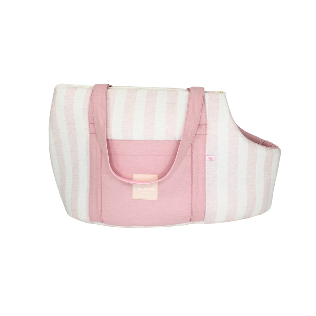 Bolsa Passeio Pet Confortável Tecido Pata Chic - Linn Rose