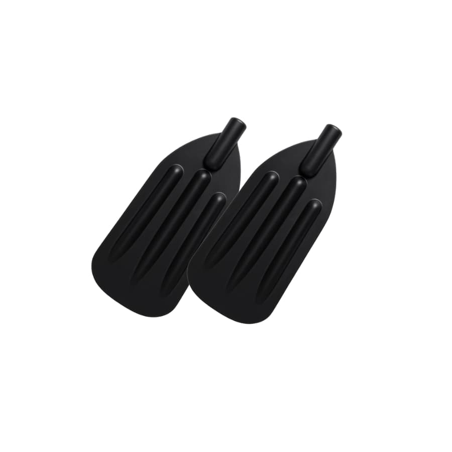 Kit Pá De Remo Universal Pesca para Barco Cor Preta Reforçada Leve Resistente Durável Acessório Portátil Pescaria