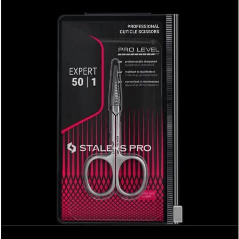 Tesoura de Cutícula Staleks ORIGINAL - Pro Expert 50/1 - manicure russa