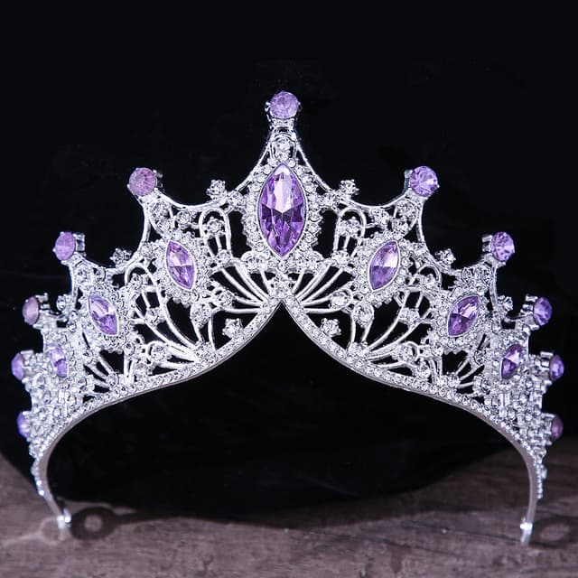 Coroa Tiara Alta Noiva Debutante 15 Anos Festa Daminha Brilhante Pronta Entrega Envio Imediato